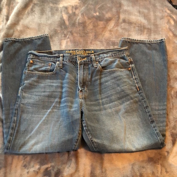 AEO Relaxed Straight Jeans Sz 34X30 - Picture 3 of 5